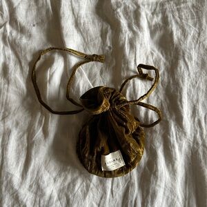 Sezane Velvet Drawstring Pouch